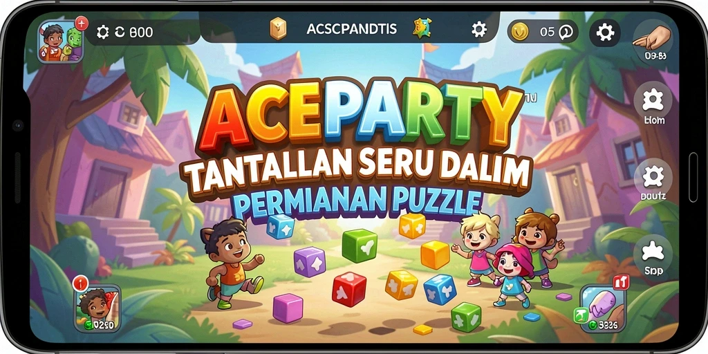 Gameplay seru ACEPARTY dengan beragam tantangan Puzzle.