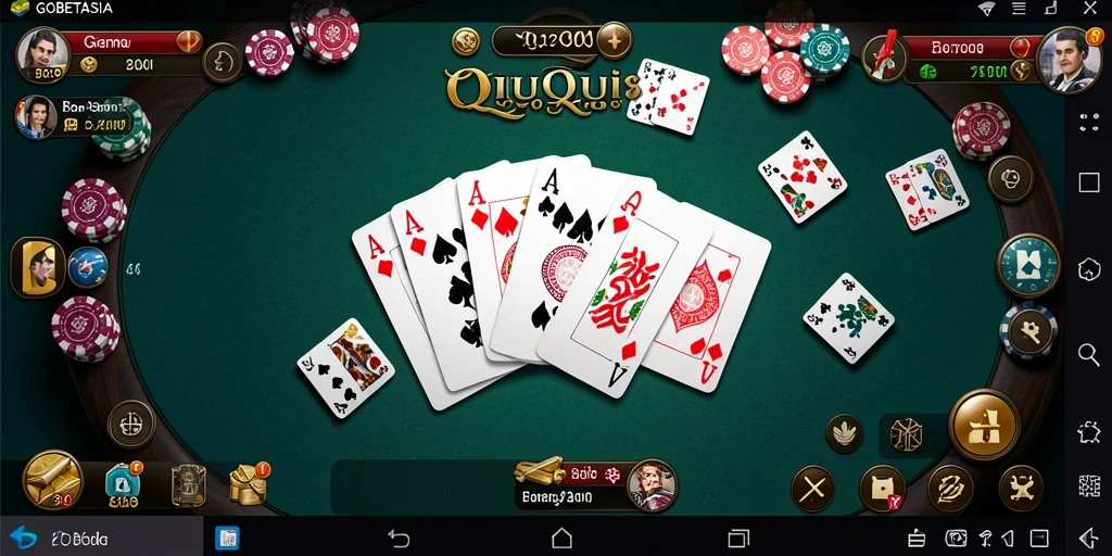 Tampilan gameplay GOBETASIA yang menegangkan dan seru.