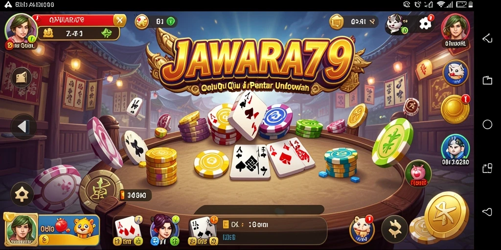 Screenshot gameplay JAWARA79 menunjukkan momen seru di permainan QiuQiu.