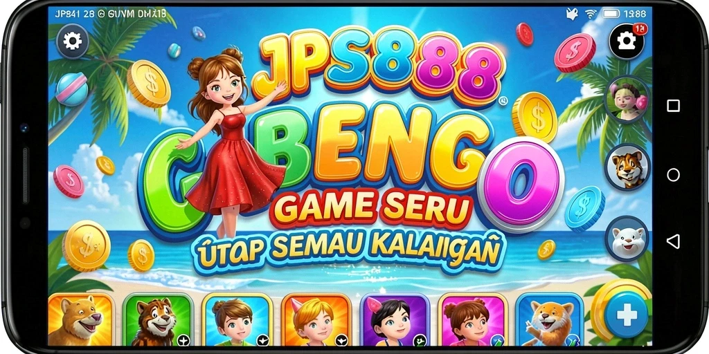 Tampilan gameplay JPS888 yang seru dan penuh warna.