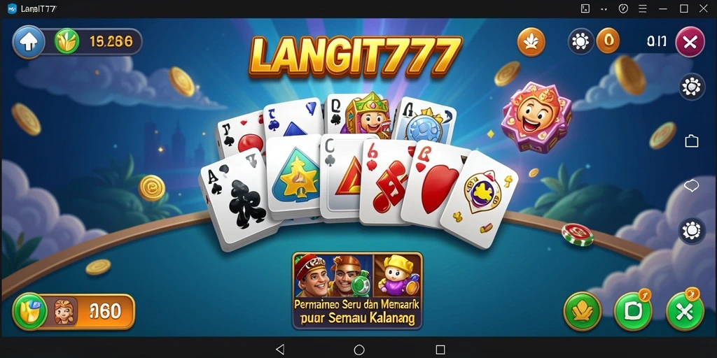 Tampilan gameplay seru dalam LANGIT777 dengan teman-teman.