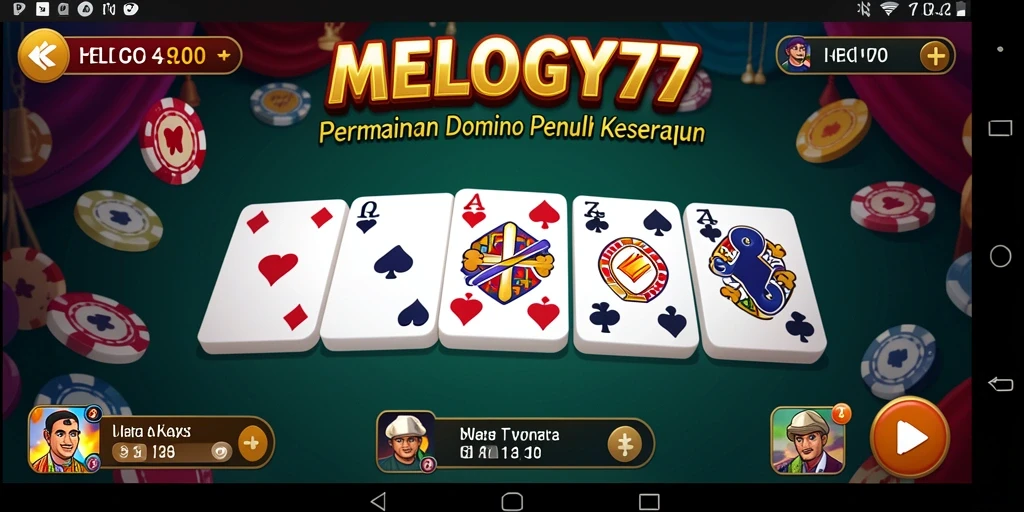 Tampilan menarik gameplay MELODY77 dengan fitur seru.
