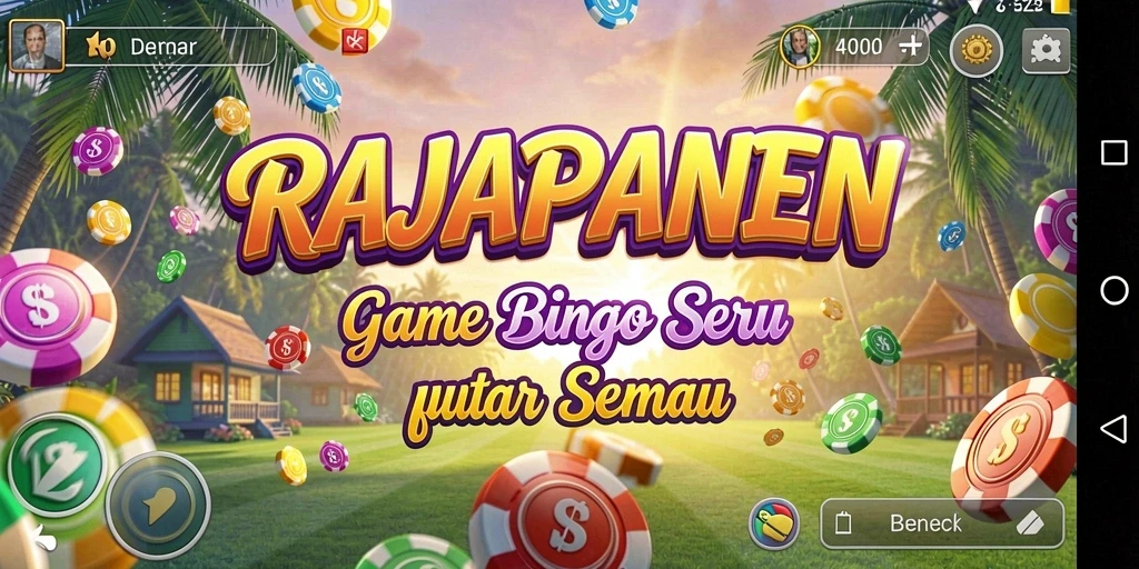 Tampilan gameplay RAJAPANEN yang penuh warna dan menarik.