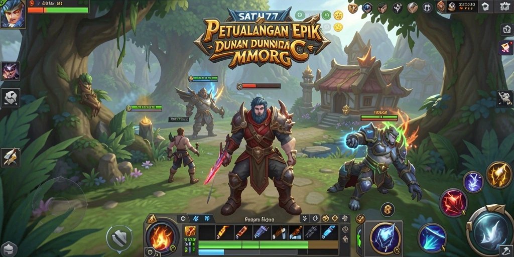 Screenshot gameplay <strong>SATU77</strong> yang penuh aksi dan petualangan.