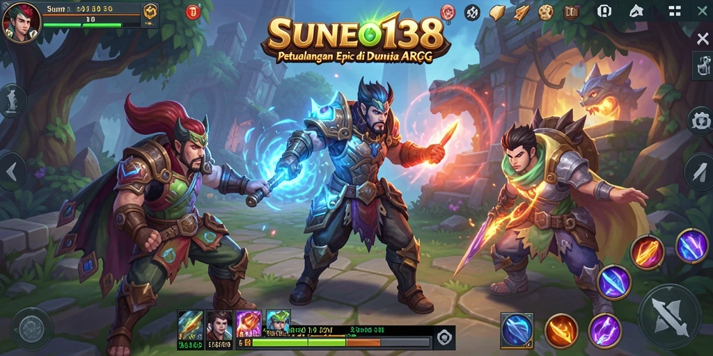 Screenshot gameplay SUNEO138 menampilkan pertempuran seru dan grafis menakjubkan.